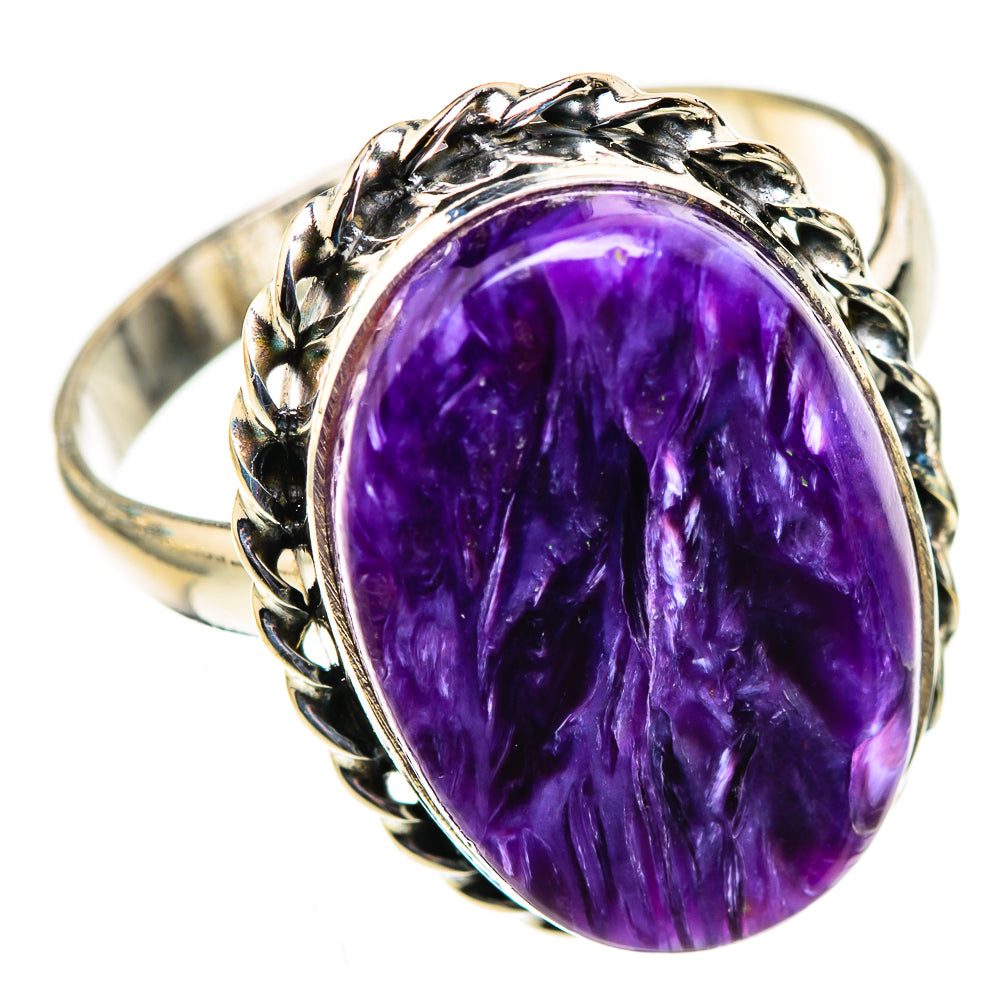 Charoite Rings handcrafted by Anasilvercos - RING123968 - Photo 2