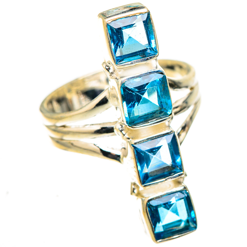 Swiss Blue Topaz Rings handcrafted by Anasilvercos - RING123980 - Photo 2