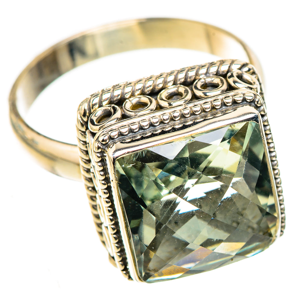 Green Amethyst Rings handcrafted by Anasilvercos - RING124009 - Photo 2