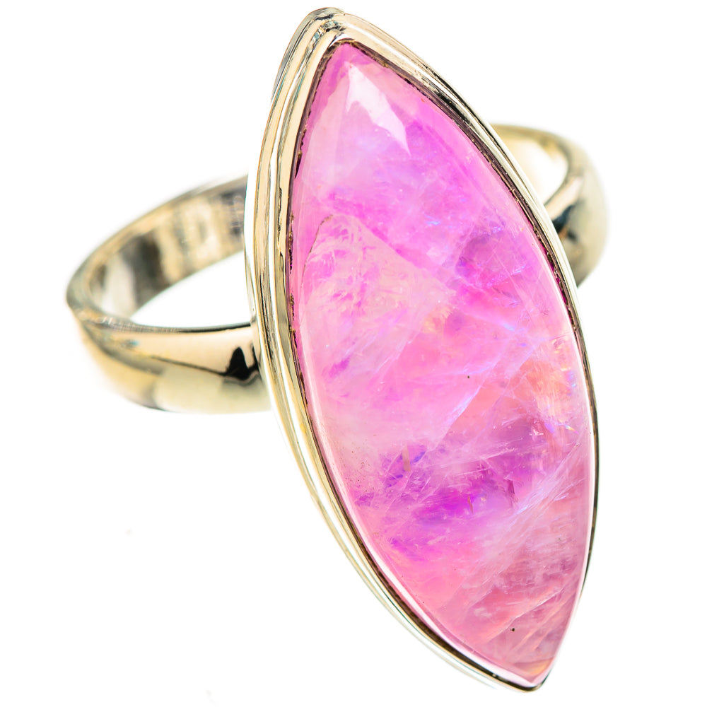 Pink Moonstone Rings handcrafted by Anasilvercos - RING124013 - Photo 2