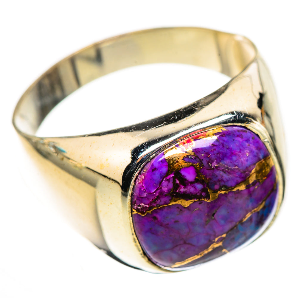 Purple Copper Composite Turquoise Rings handcrafted by Anasilvercos - RING124018 - Photo 2