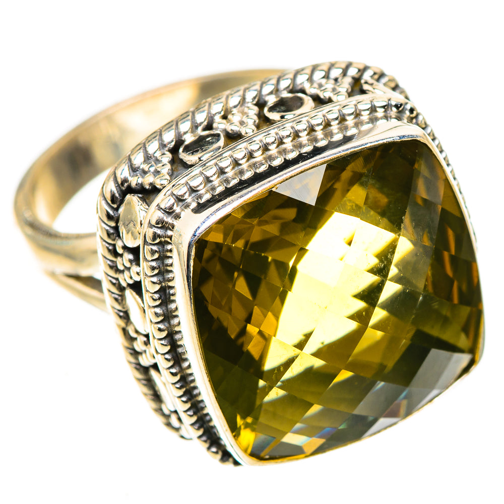 Lemon Quartz Rings handcrafted by Anasilvercos - RING124025 - Photo 2