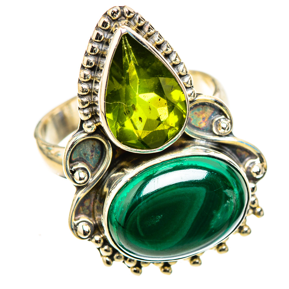 Malachite Rings handcrafted by Anasilvercos - RING124036 - Photo 2