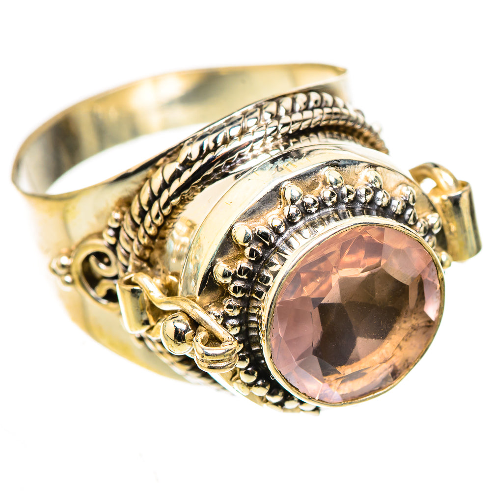 Rose Quartz Rings handcrafted by Anasilvercos - RING124039 - Photo 2