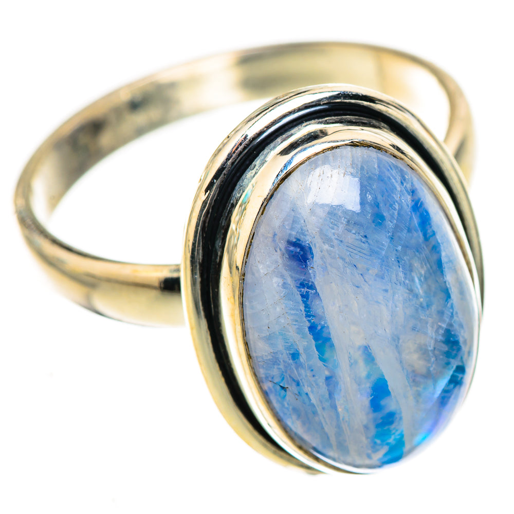 Rainbow Moonstone Rings handcrafted by Anasilvercos - RING124054 - Photo 2