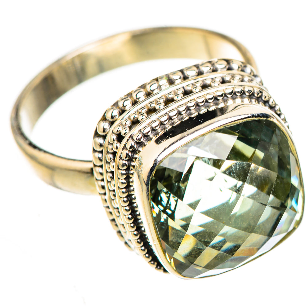 Green Amethyst Rings handcrafted by Anasilvercos - RING124059 - Photo 2