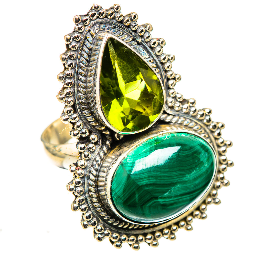 Malachite Rings handcrafted by Anasilvercos - RING124103 - Photo 2