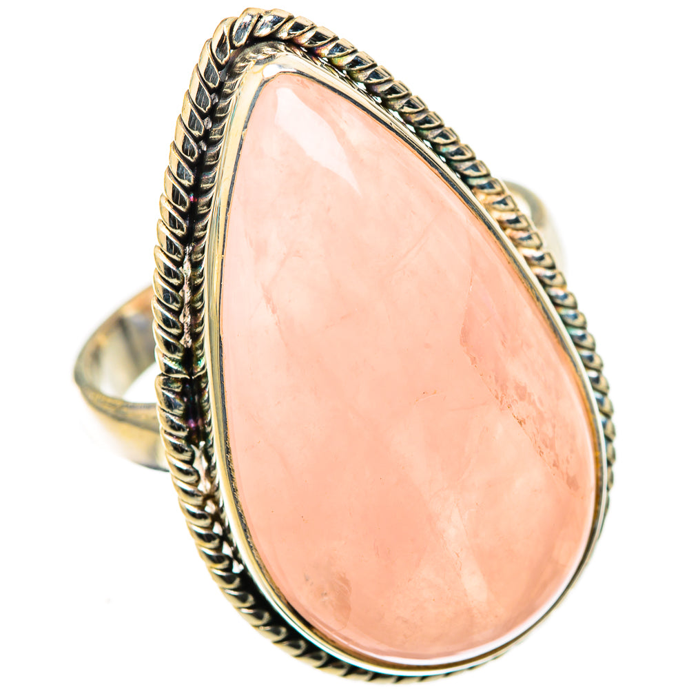 Rose Quartz Rings handcrafted by Anasilvercos - RING124105 - Photo 2