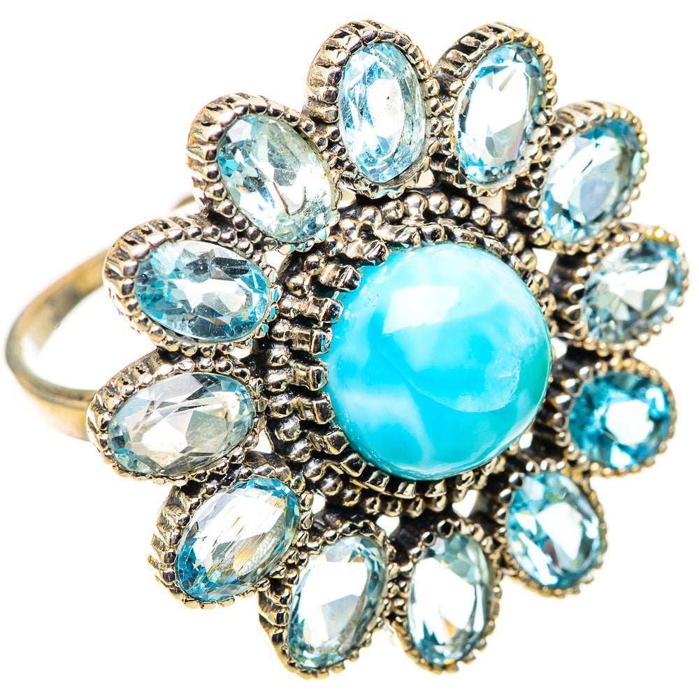 Larimar Rings handcrafted by Anasilvercos - RING124147 - Photo 2