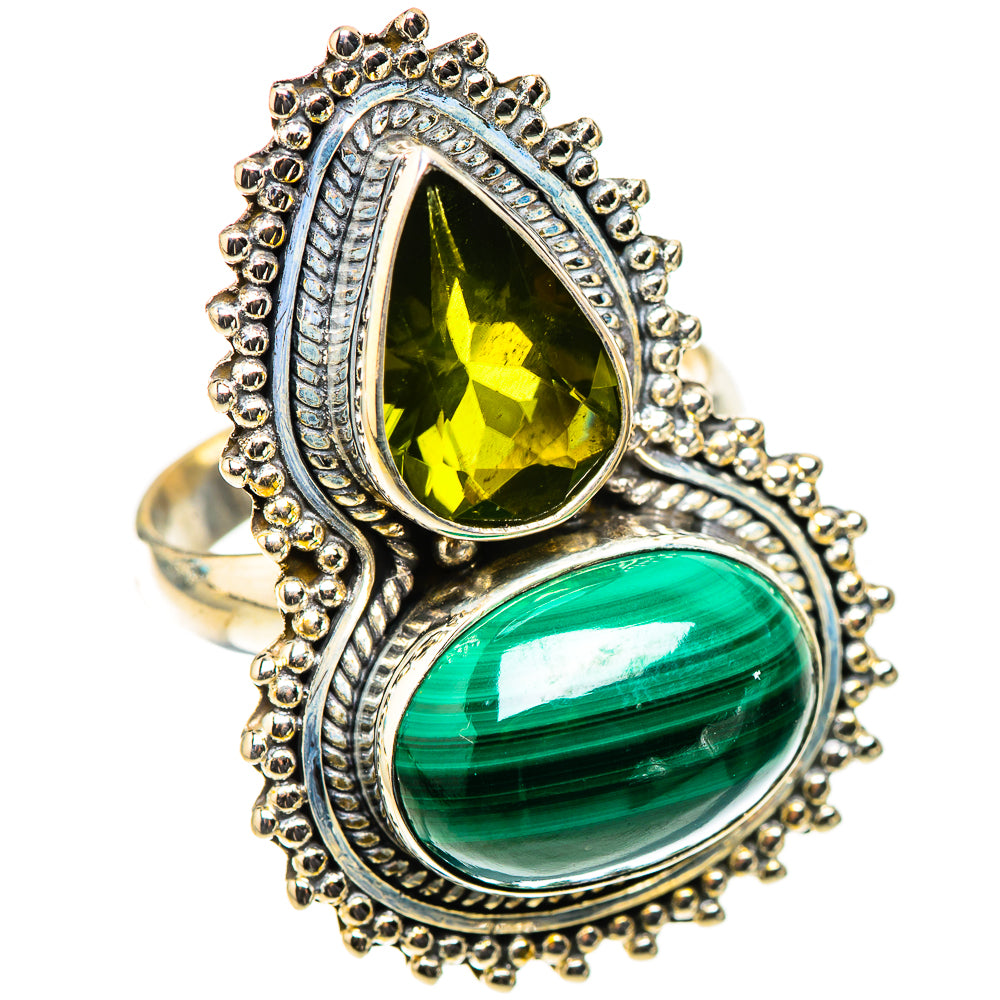 Malachite Rings handcrafted by Anasilvercos - RING124178 - Photo 2