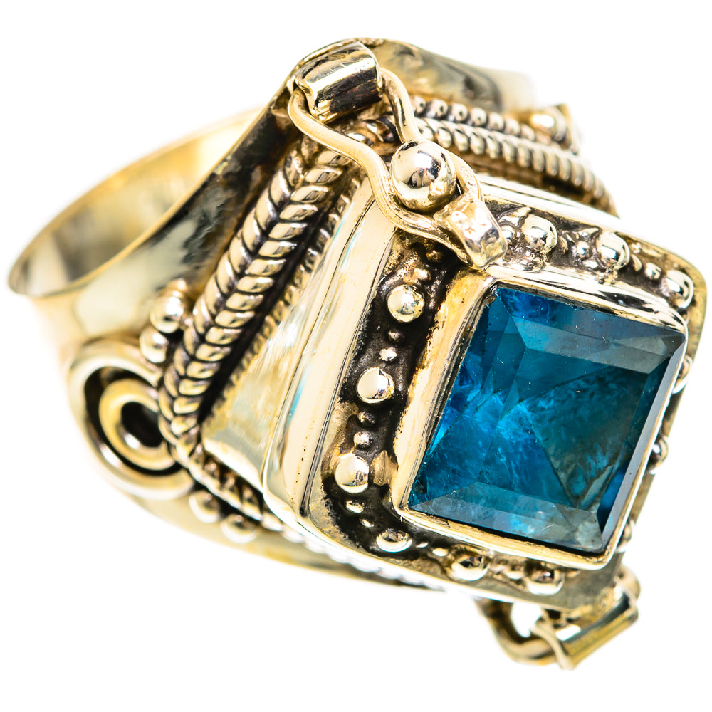 Swiss Blue Topaz Rings handcrafted by Anasilvercos - RING124198 - Photo 2