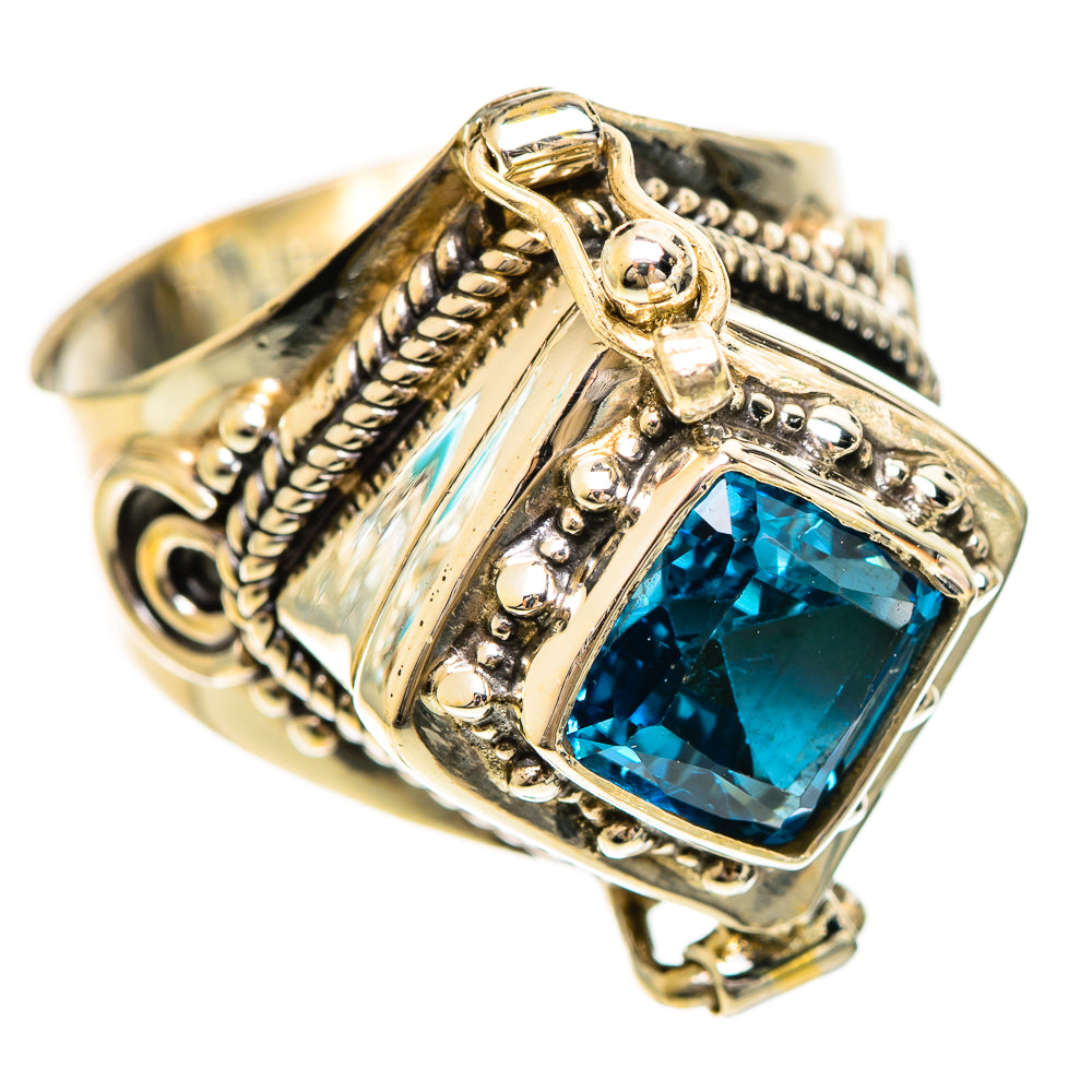Swiss Blue Topaz Rings handcrafted by Anasilvercos - RING124226 - Photo 2