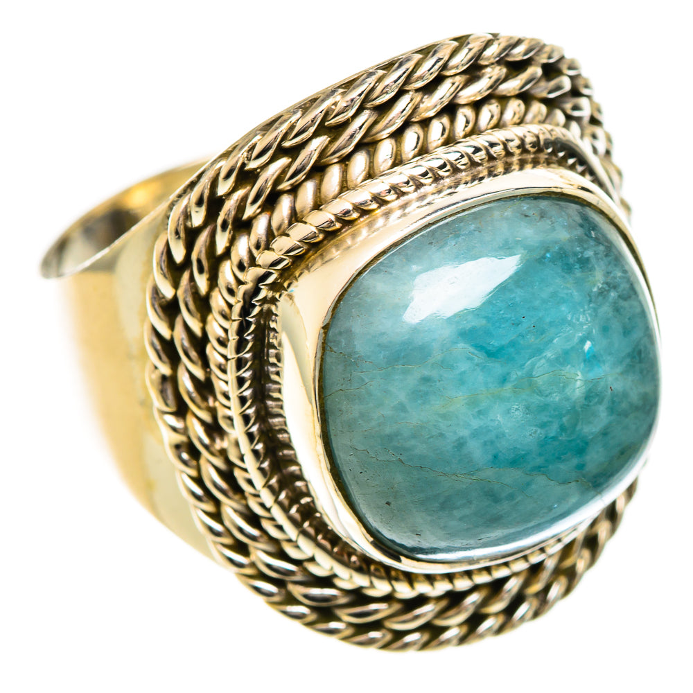 Aquamarine Rings handcrafted by Anasilvercos - RING124230 - Photo 2