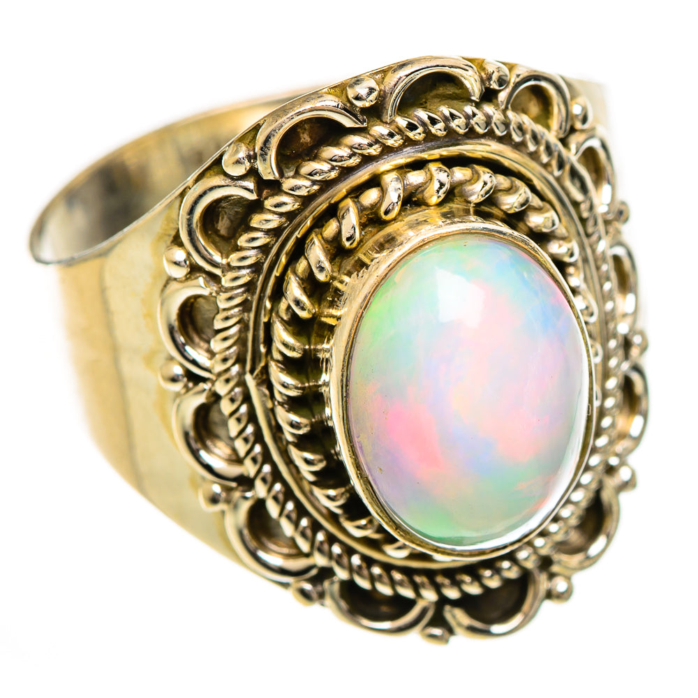Ethiopian Opal Rings handcrafted by Anasilvercos - RING124247 - Photo 2