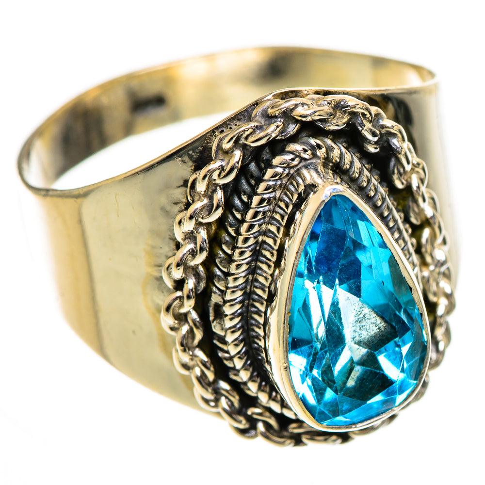 Swiss Blue Topaz Rings handcrafted by Anasilvercos - RING124275 - Photo 2
