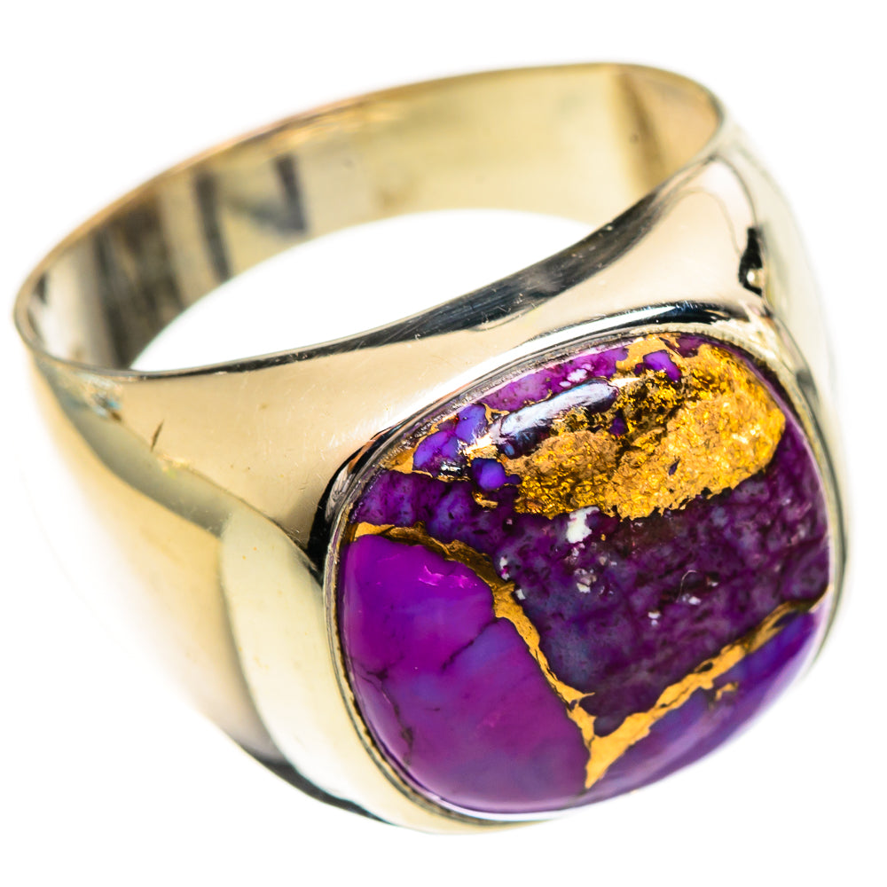 Purple Copper Composite Turquoise Rings handcrafted by Anasilvercos - RING124286 - Photo 2
