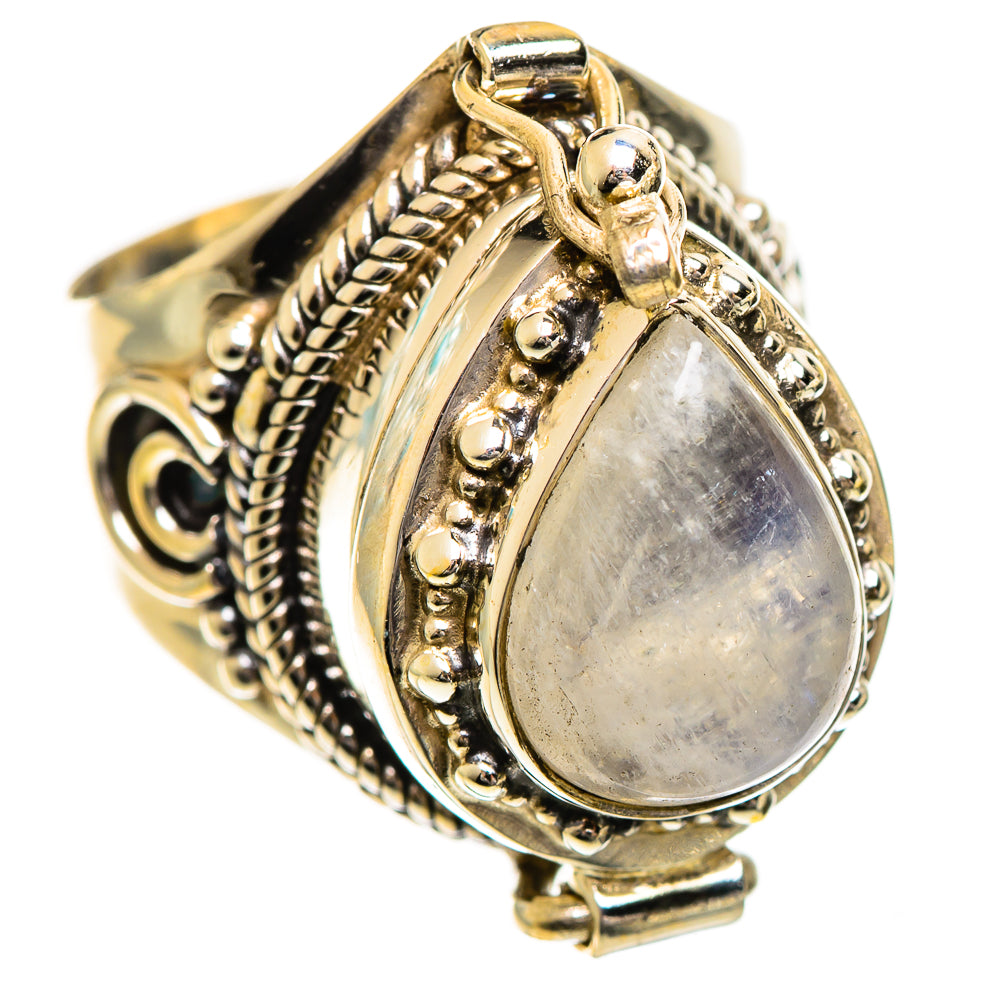 Rainbow Moonstone Rings handcrafted by Anasilvercos - RING124291 - Photo 2