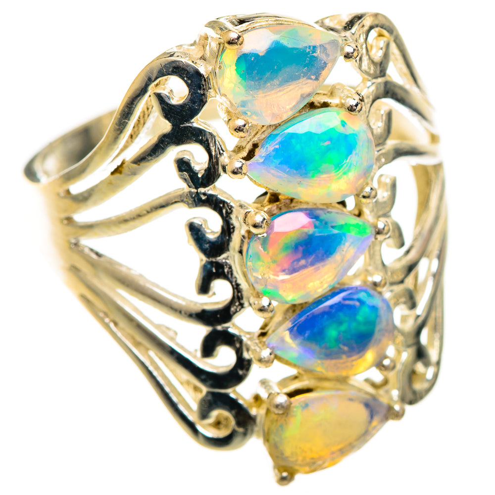 Ethiopian Opal Rings handcrafted by Anasilvercos - RING124293 - Photo 2
