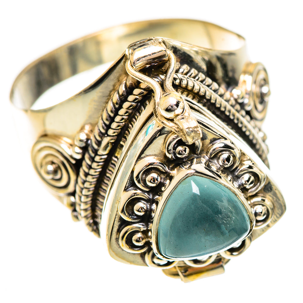 Aquamarine Rings handcrafted by Anasilvercos - RING124295 - Photo 2