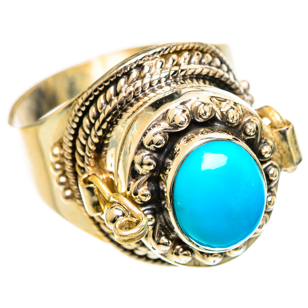 Sleeping Beauty Turquoise Rings handcrafted by Anasilvercos - RING124302 - Photo 2