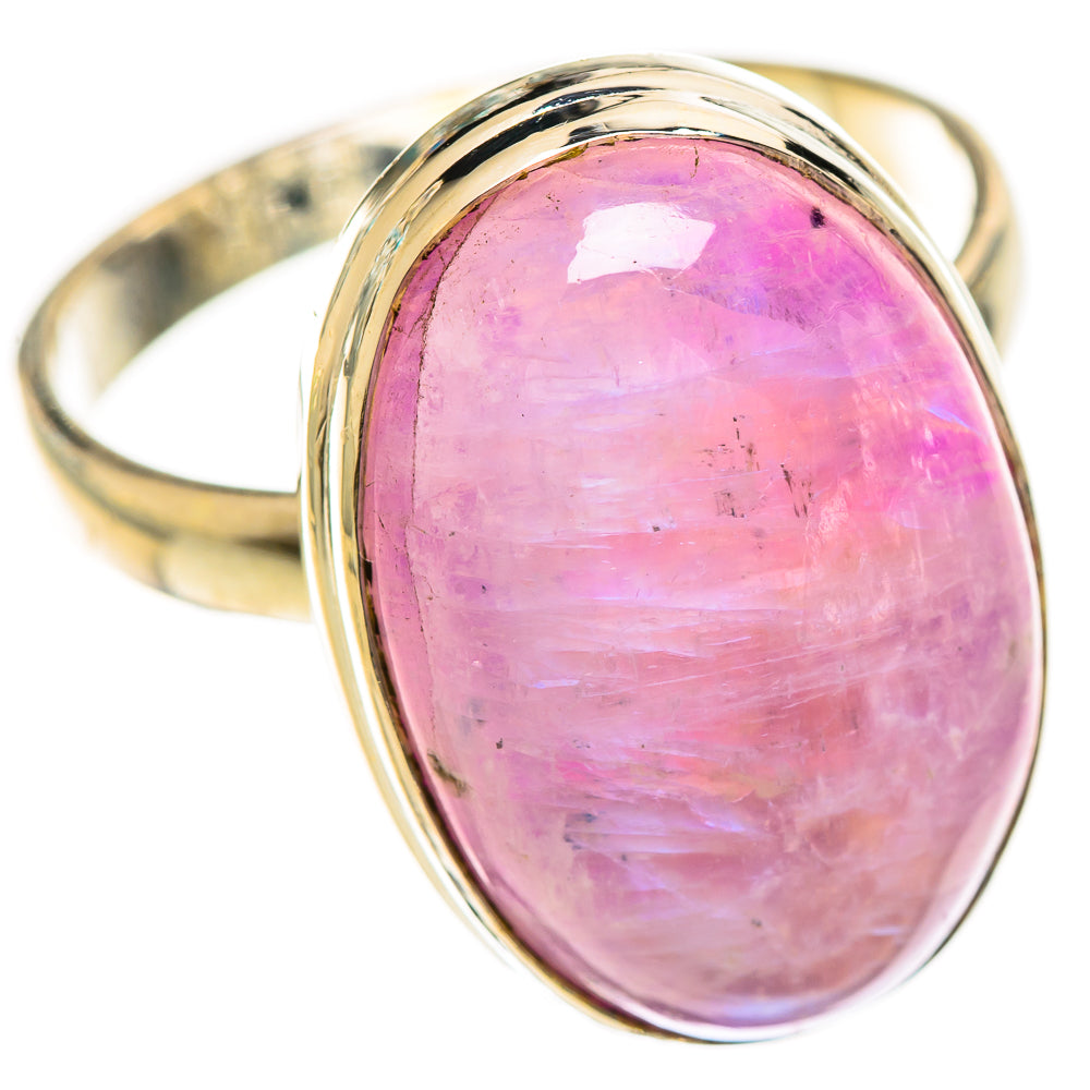 Pink Moonstone Rings handcrafted by Anasilvercos - RING124304 - Photo 2