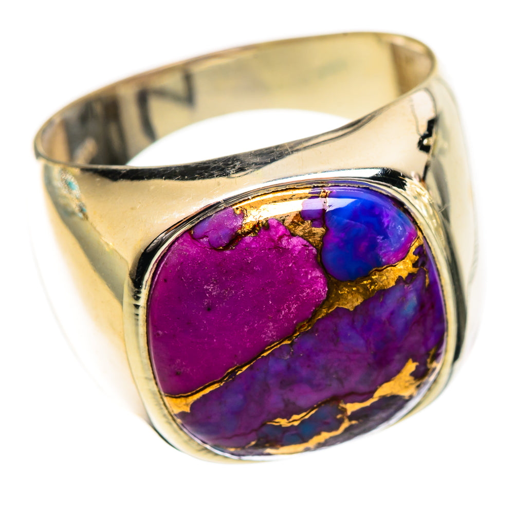 Purple Copper Composite Turquoise Rings handcrafted by Anasilvercos - RING124308 - Photo 2