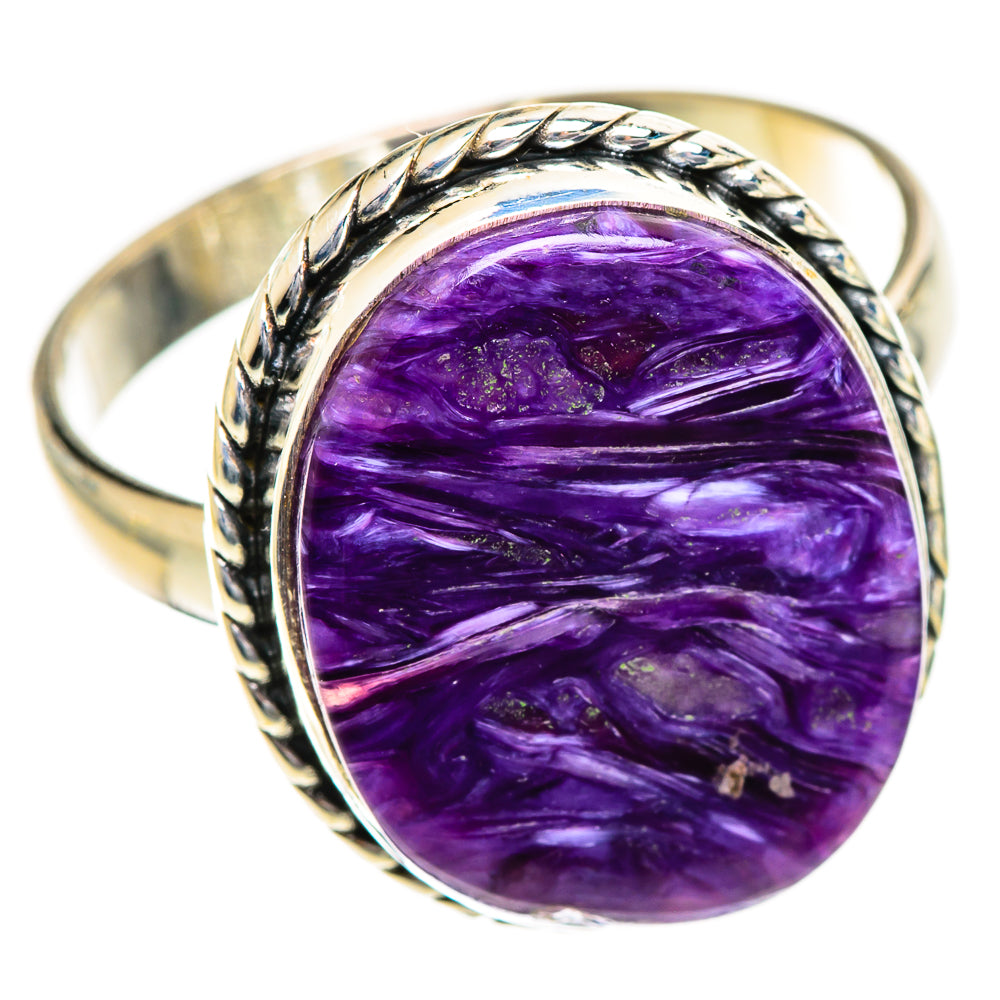 Charoite Rings handcrafted by Anasilvercos - RING124309 - Photo 2