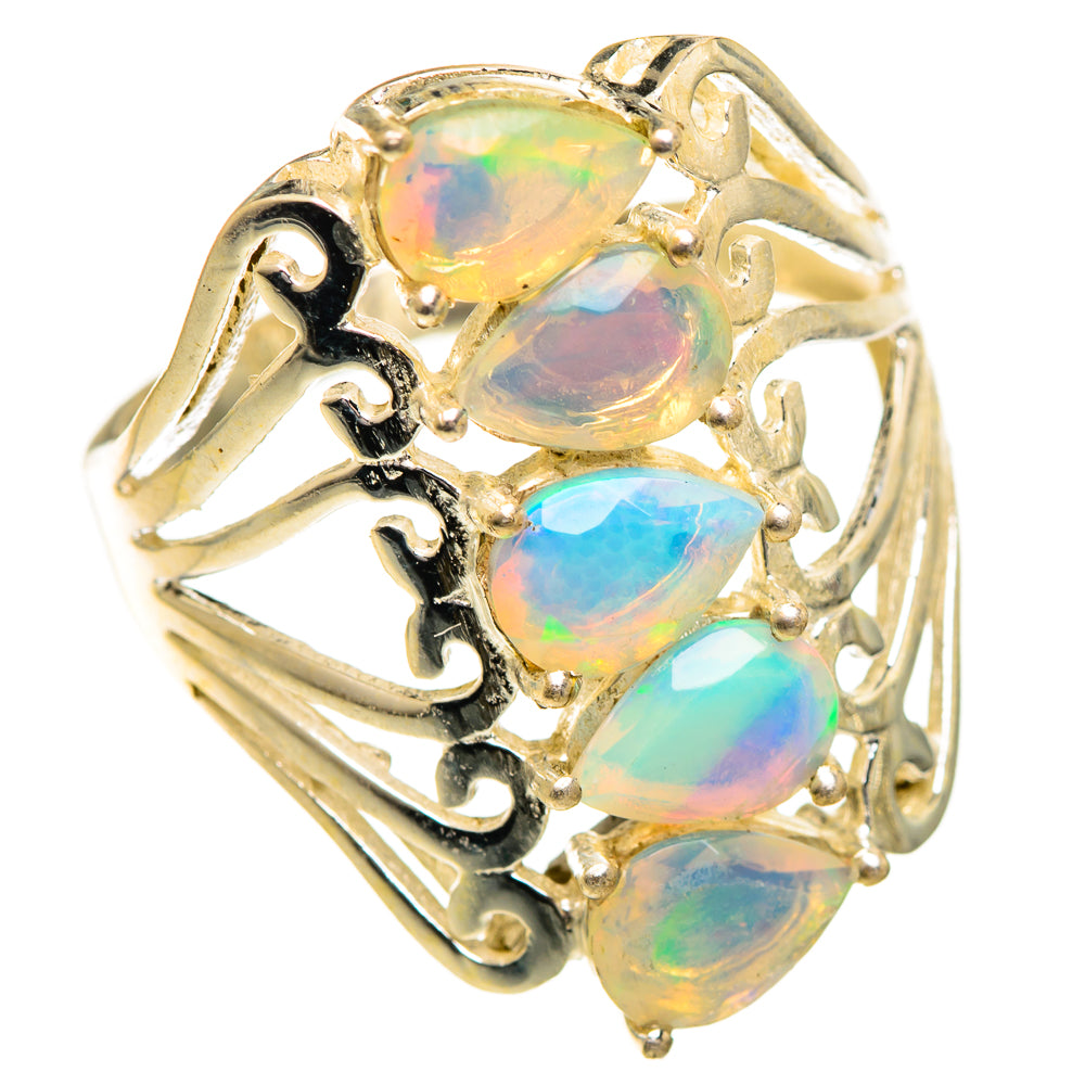 Ethiopian Opal Rings handcrafted by Anasilvercos - RING124329 - Photo 2