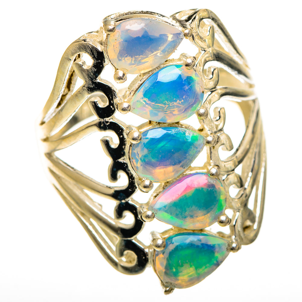 Ethiopian Opal Rings handcrafted by Anasilvercos - RING124366 - Photo 2