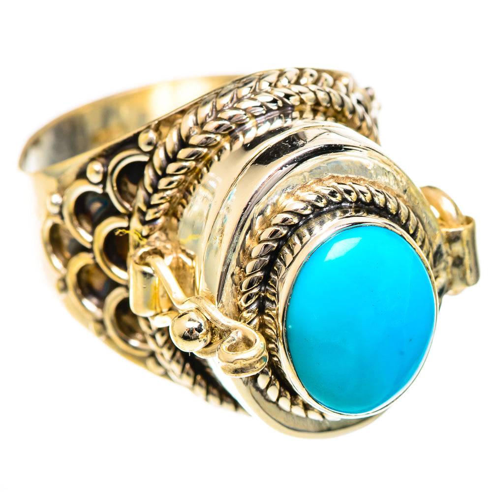 Sleeping Beauty Turquoise Rings handcrafted by Anasilvercos - RING124375 - Photo 2