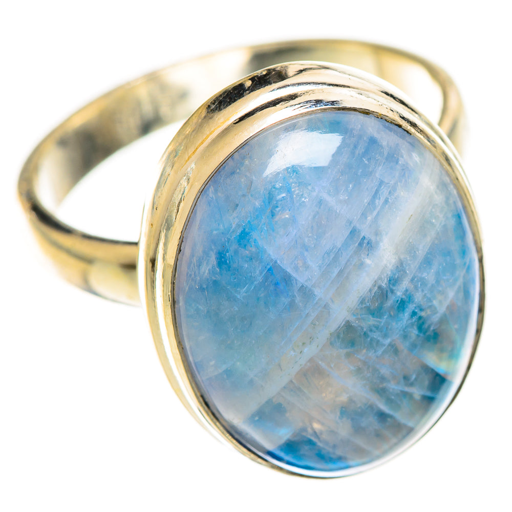 Rainbow Moonstone Rings handcrafted by Anasilvercos - RING124376 - Photo 2