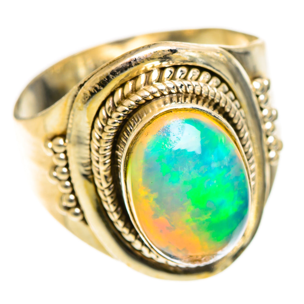 Ethiopian Opal Rings handcrafted by Anasilvercos - RING124382 - Photo 2
