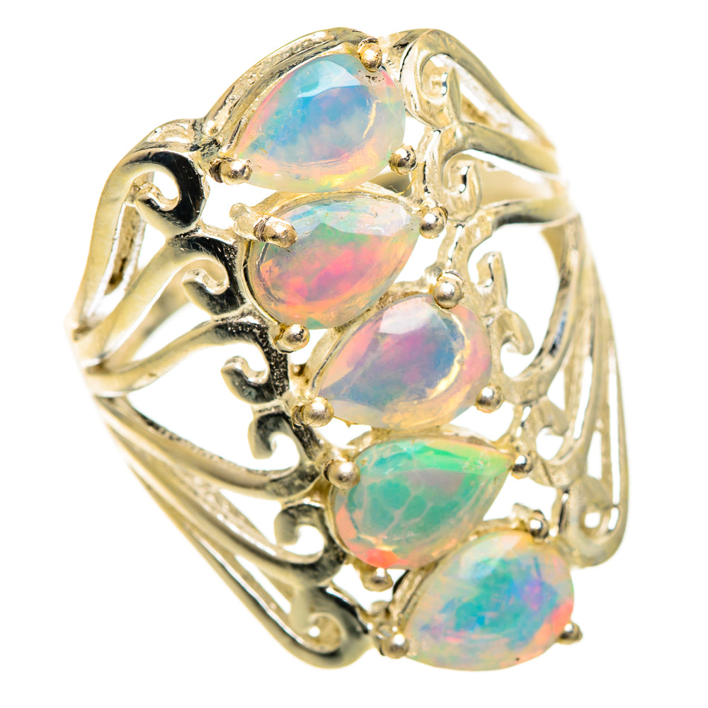 Ethiopian Opal Rings handcrafted by Anasilvercos - RING124384 - Photo 2
