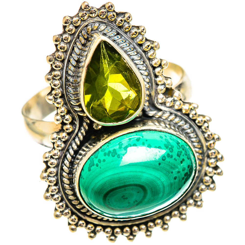 Malachite Rings handcrafted by Anasilvercos - RING124407 - Photo 2