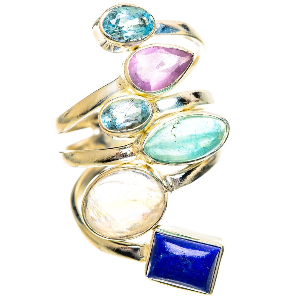 Rainbow Moonstone Rings handcrafted by Anasilvercos - RING124441 - Photo 2