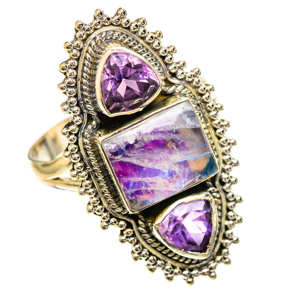 Pink Moonstone Rings handcrafted by Anasilvercos - RING124476 - Photo 2
