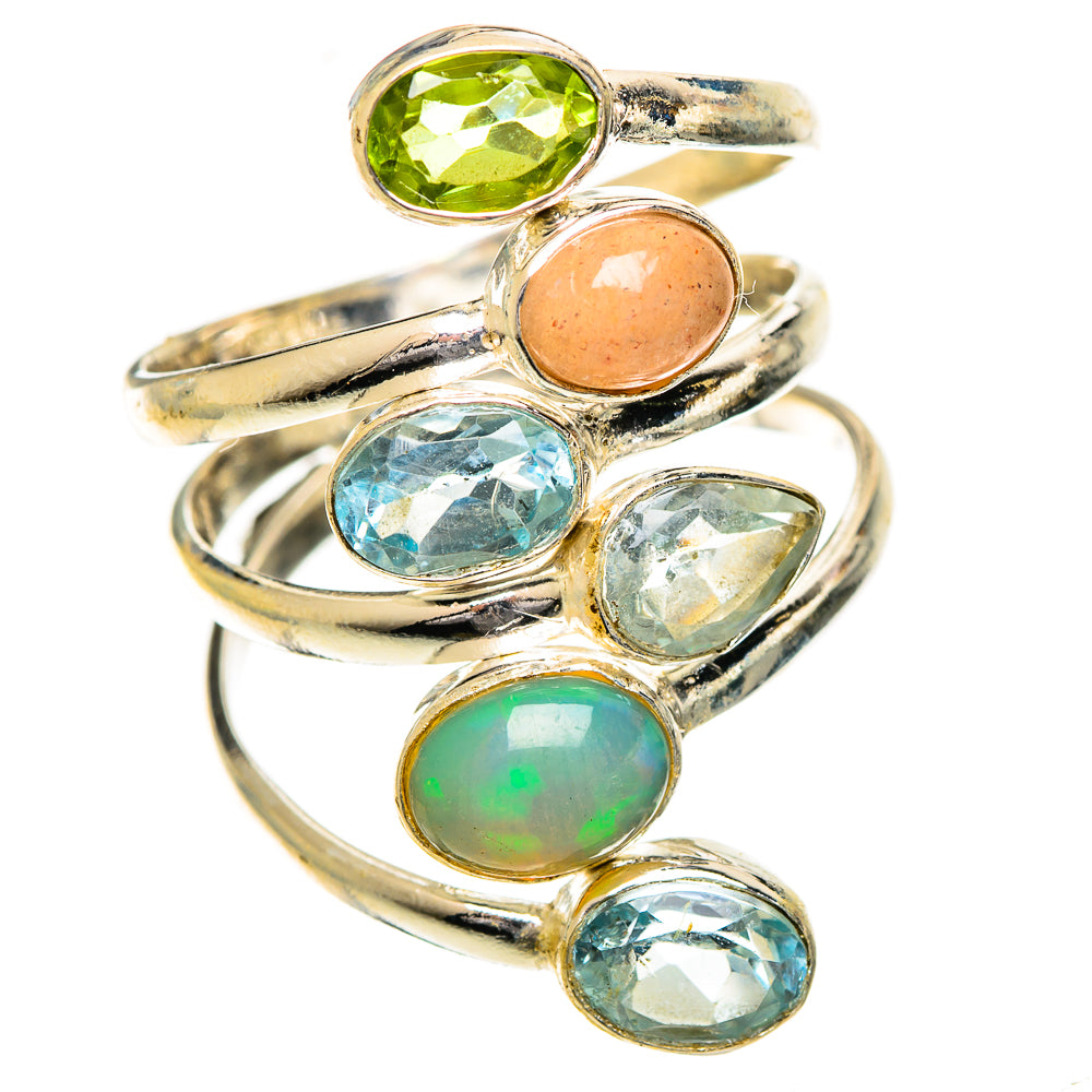 Ethiopian Opal Rings handcrafted by Anasilvercos - RING124481 - Photo 2