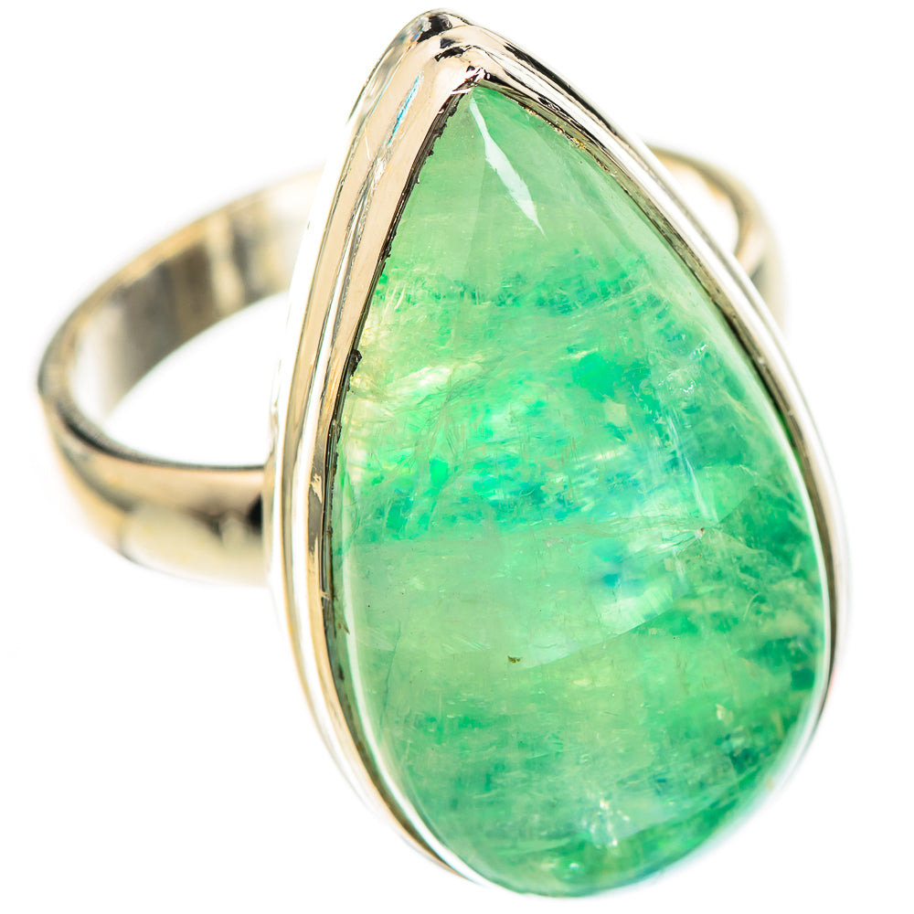 Green Moonstone Rings handcrafted by Anasilvercos - RING124509 - Photo 2