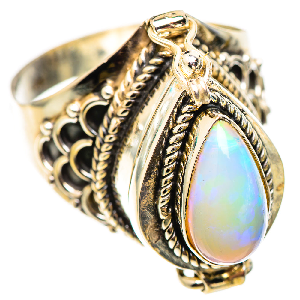 Ethiopian Opal Rings handcrafted by Anasilvercos - RING124523 - Photo 2
