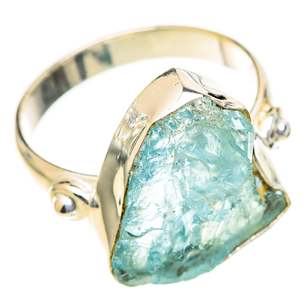 Aquamarine Rings handcrafted by Anasilvercos - RING124525 - Photo 2