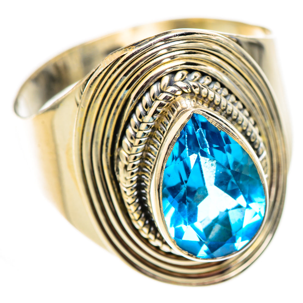 Swiss Blue Topaz Rings handcrafted by Anasilvercos - RING124527 - Photo 2
