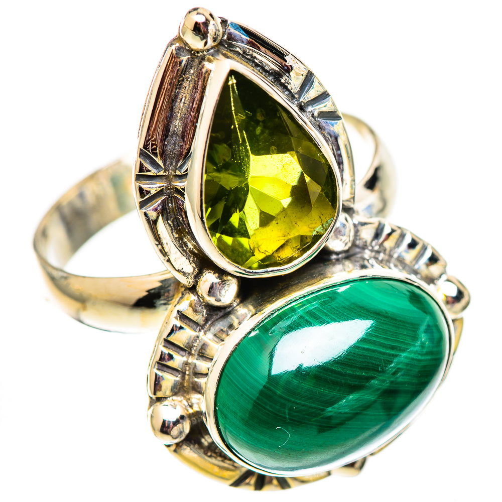 Malachite Rings handcrafted by Anasilvercos - RING124534 - Photo 2