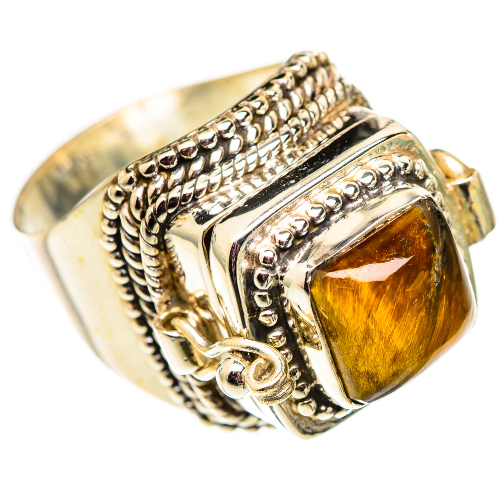 Tiger Eye Rings handcrafted by Anasilvercos - RING124536 - Photo 2