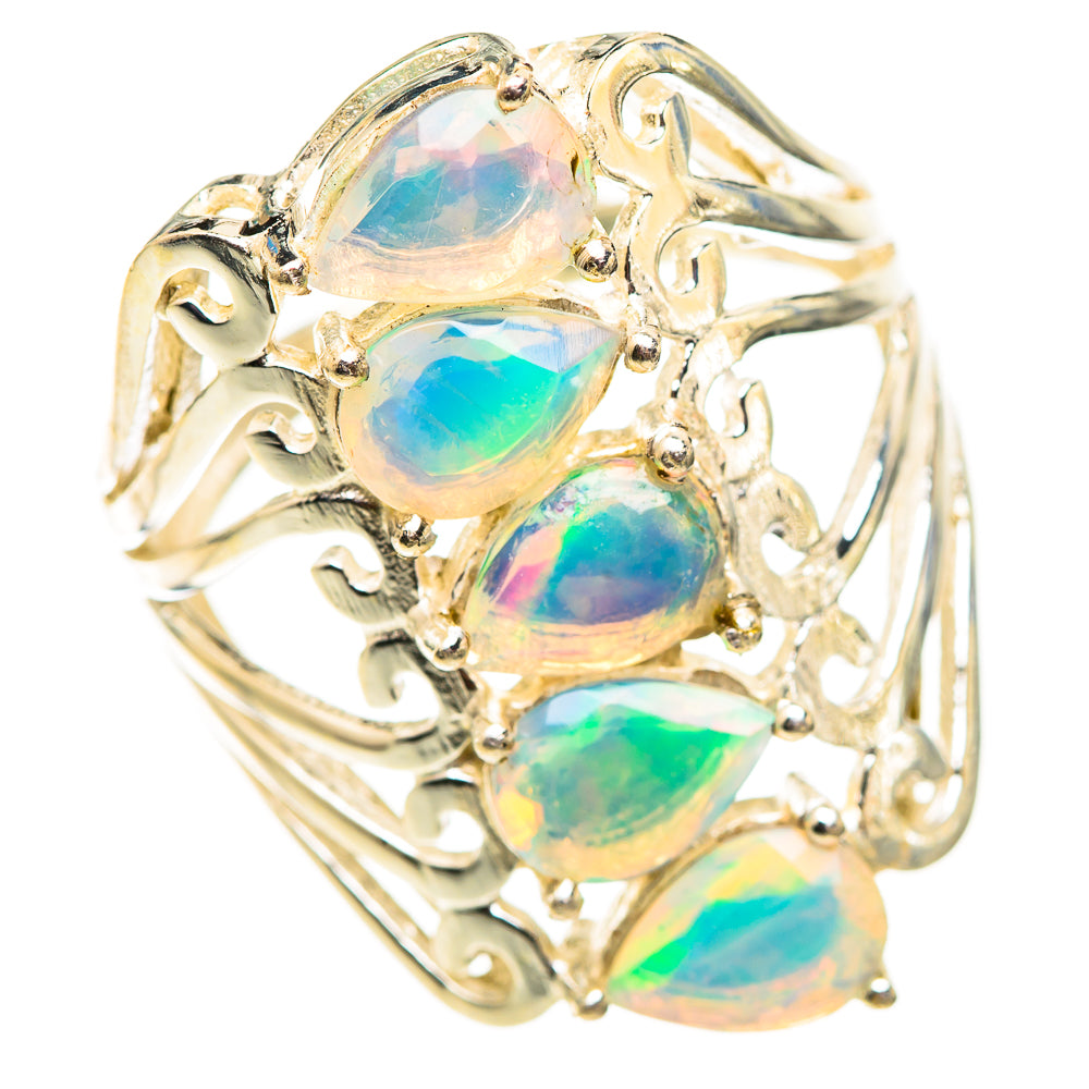 Ethiopian Opal Rings handcrafted by Anasilvercos - RING124549 - Photo 2