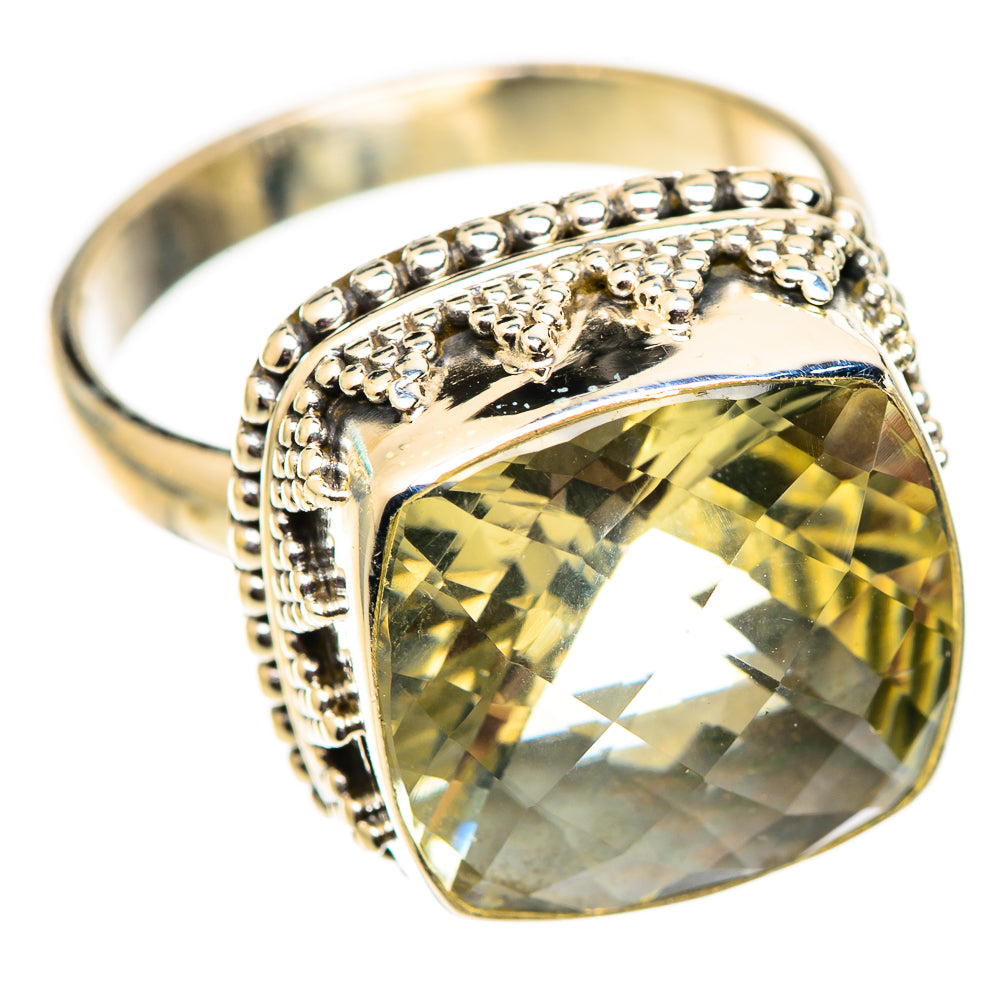Green Amethyst Rings handcrafted by Anasilvercos - RING124550 - Photo 2