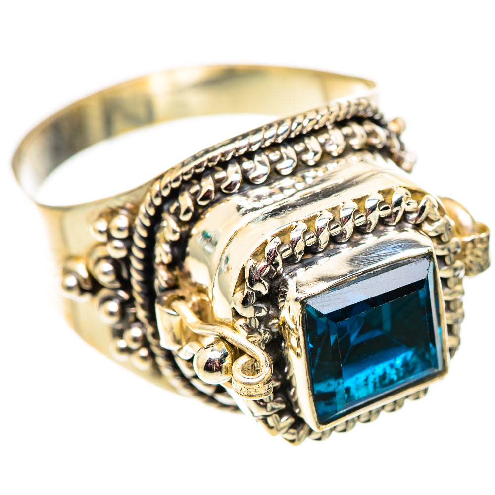 Swiss Blue Topaz Rings handcrafted by Anasilvercos - RING124554 - Photo 2