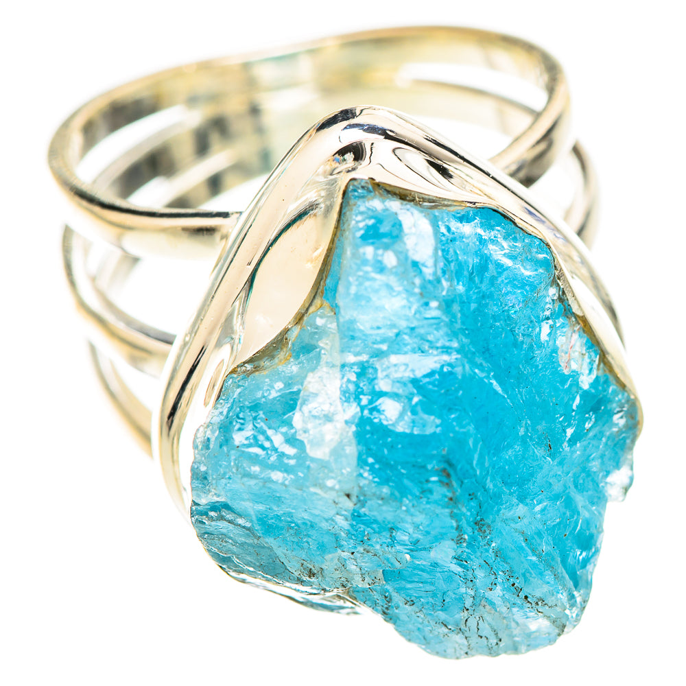 Aquamarine Rings handcrafted by Anasilvercos - RING124558 - Photo 2