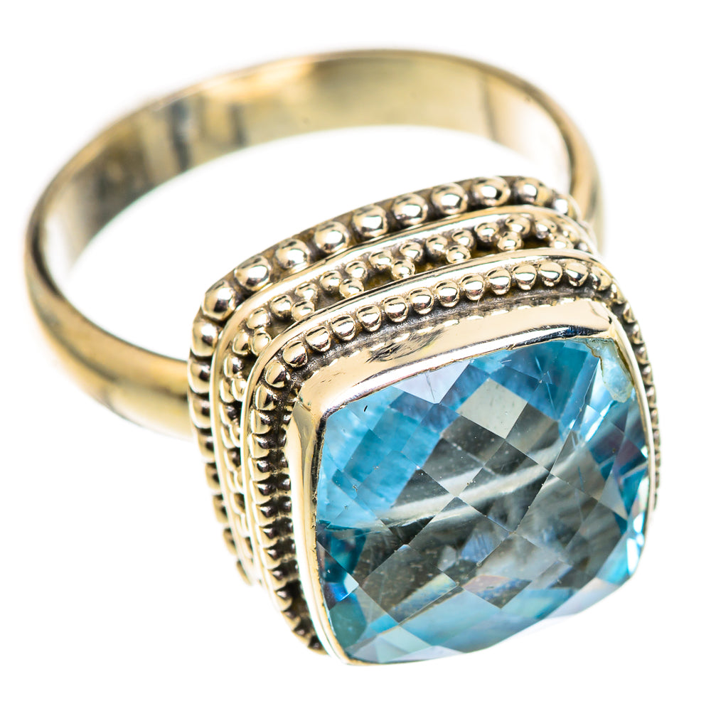 Swiss Blue Topaz Rings handcrafted by Anasilvercos - RING124582 - Photo 2