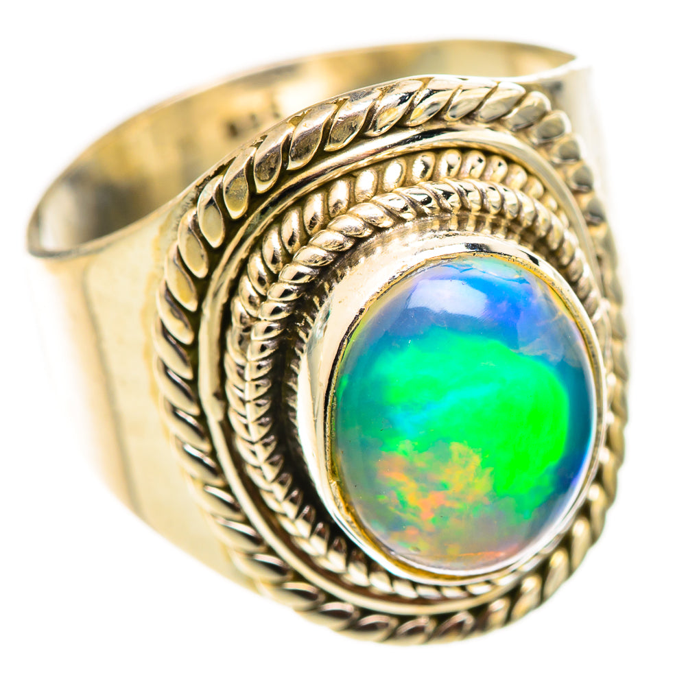 Ethiopian Opal Rings handcrafted by Anasilvercos - RING124598 - Photo 2