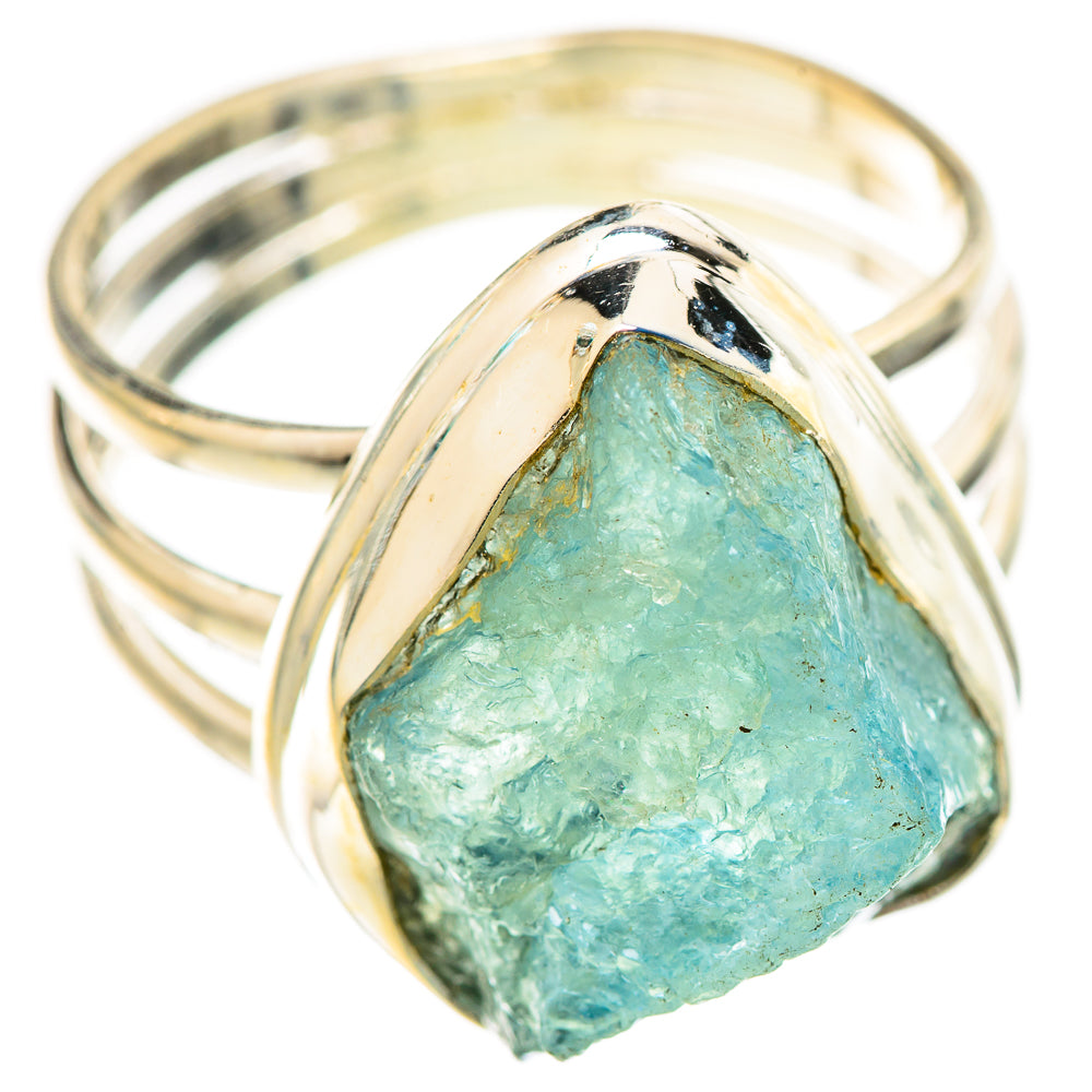 Aquamarine Rings handcrafted by Anasilvercos - RING124599 - Photo 2